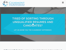Tablet Screenshot of clearmonttech.com
